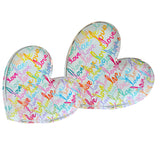 Sideways Love Heart Acrylic Shelfie- Mini Size