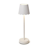 LED Cordless Table Lamp with Scalloped Edge Shade in Gift Box