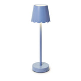 LED Cordless Table Lamp with Scalloped Edge Shade in Gift Box