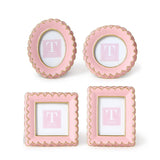 Pink Scalloped Mini Photo Frame