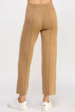 TP-10023-6 PIN TUCK KNIT PANTS KHAKI: L