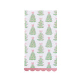 Fancy and Festive 3-Ply Paper Dinner Napkin / Guest Towel with Scalloped Edge