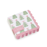 Fancy and Festive 3-Ply Paper Cocktail Napkin with Scalloped Edge