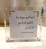 Eva Belle - 5x5 Acrylic Frame