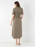 Georgia Dress - Green Tonal Monogram