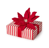 Flower Power Poinsettia Clip On Ornament