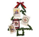Preserved Natural Boxwood Leaves Hand-Crafted Tree with Red Velvet Bow