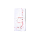 Bow-tiful Set of 4 Embroidered Bow Dinner Napkins - Cotton