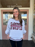Grey Plaid MSU Bulldogs Sweatshirt