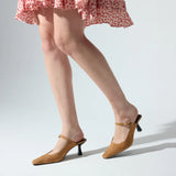 Ryder Heel - Camel Suede