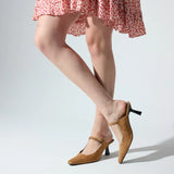 Ryder Heel - Camel Suede