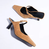 Ryder Heel - Camel Suede