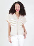 Luna Top- Sand Stripe