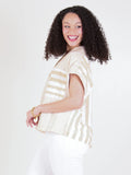 Luna Top- Sand Stripe