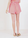 Scout Short- Coral Pink Stripe