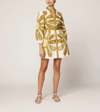 Floral Placed Print Noor Mini Dress