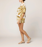 Floral Placed Print Pierre Short