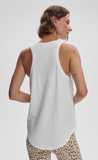 White Dacey Longline Tank