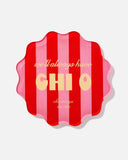 Sorority Coaster - Scalloped & Striped