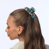 Cornflower Blue Large Crystal Claw Clip