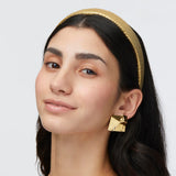 Gold Charlotte Crinkled Silk Headband