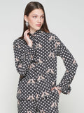Black Leopard Star Print Shirt