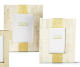 Brass and Beige Photo Frames