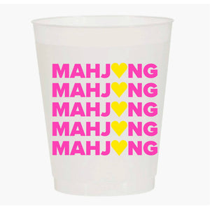 "MAHJONG HEART X 5" FROST FLEX CUPS