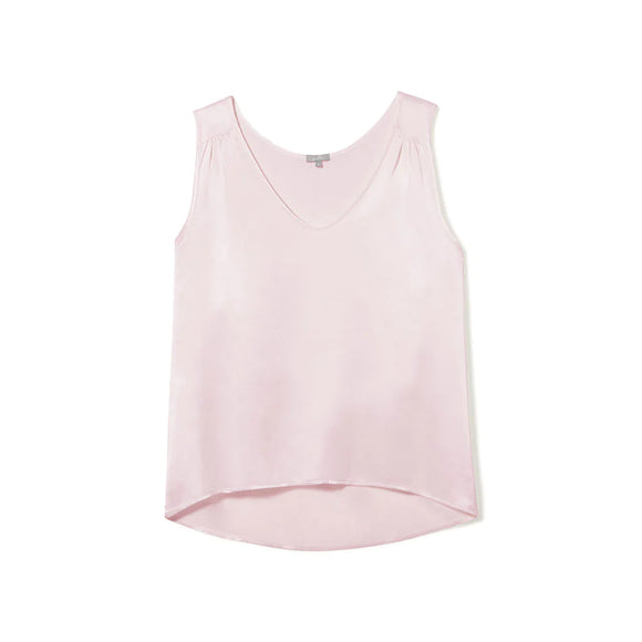 Jill V Neck Top - Blush