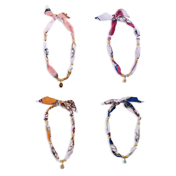 Tied with Love Adjustable Scarf Necklace