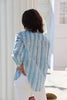 Blue Stripe Sage Button Shirt