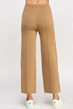 TP-10023-6 PIN TUCK KNIT PANTS KHAKI: L