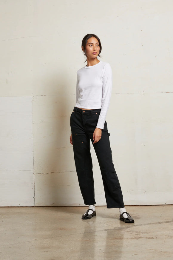 Jamie Recycled Cotton Long Sleeve White