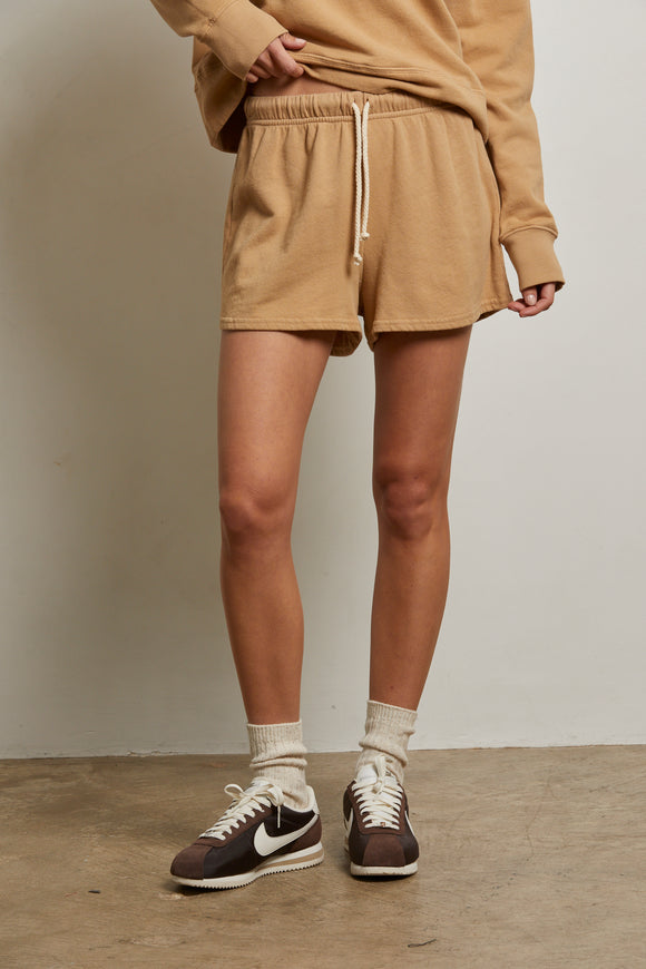 Layla - French Terry Sweat Shorts Suede