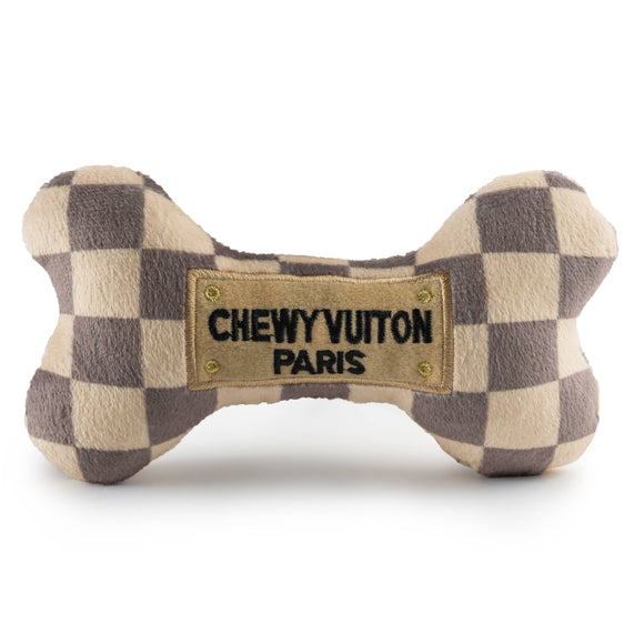 Checker Chewy Vuitton Bone - Extra Large