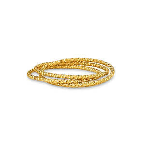 Blair Interlocking Hammered Ring