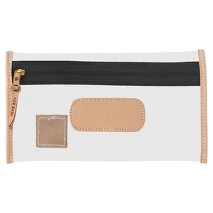 Clear Pouch Burgundy Webbing