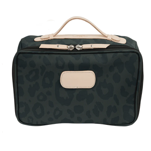 Large Travel Kit - Dark Leopard Coated Canvas