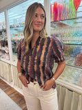 Tie Dye V-Neck Top