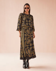 Alexia Onyx Nalini Wrap Skirt