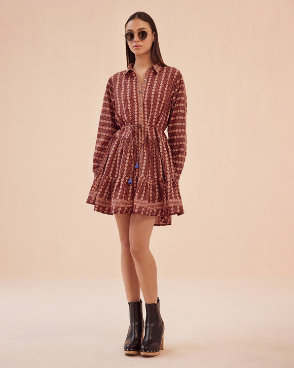 Aara Espresso Tula Mini Dress