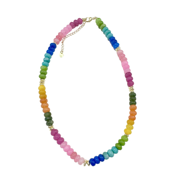 Kerry Necklace: Bright Rainbow