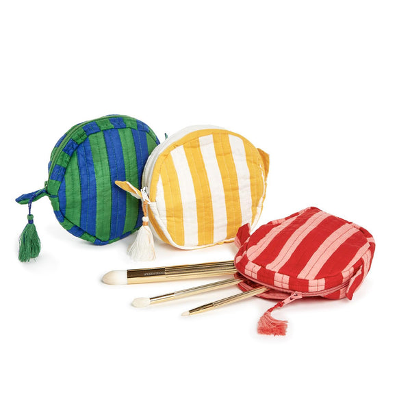 Color Wheel Round Zip Top Multi Purpose Pouch