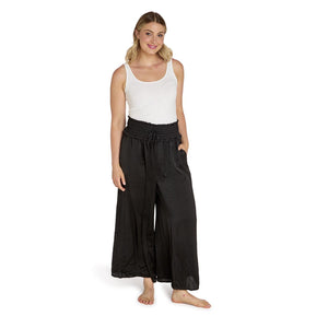 Wide Leg Palazzo Pant in Black