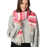 Jolly Stripes Scarf with Fringe