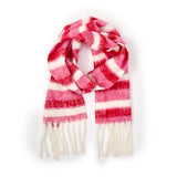 Jolly Stripes Scarf with Fringe