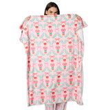 Nutcracker Party Faux Fur Printed Throw Blanket