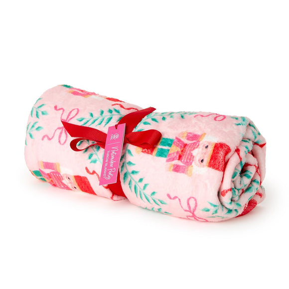 Nutcracker Party Faux Fur Printed Throw Blanket