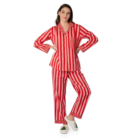 Candy Stripes Cotton Printed Pajamas