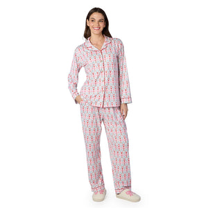Nutcracker Party Print Jersey Printed Pajamas